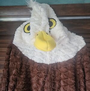 Briefly Stated Bald Eagle Soft Fleece One Piece Zippered Costume Adult Large